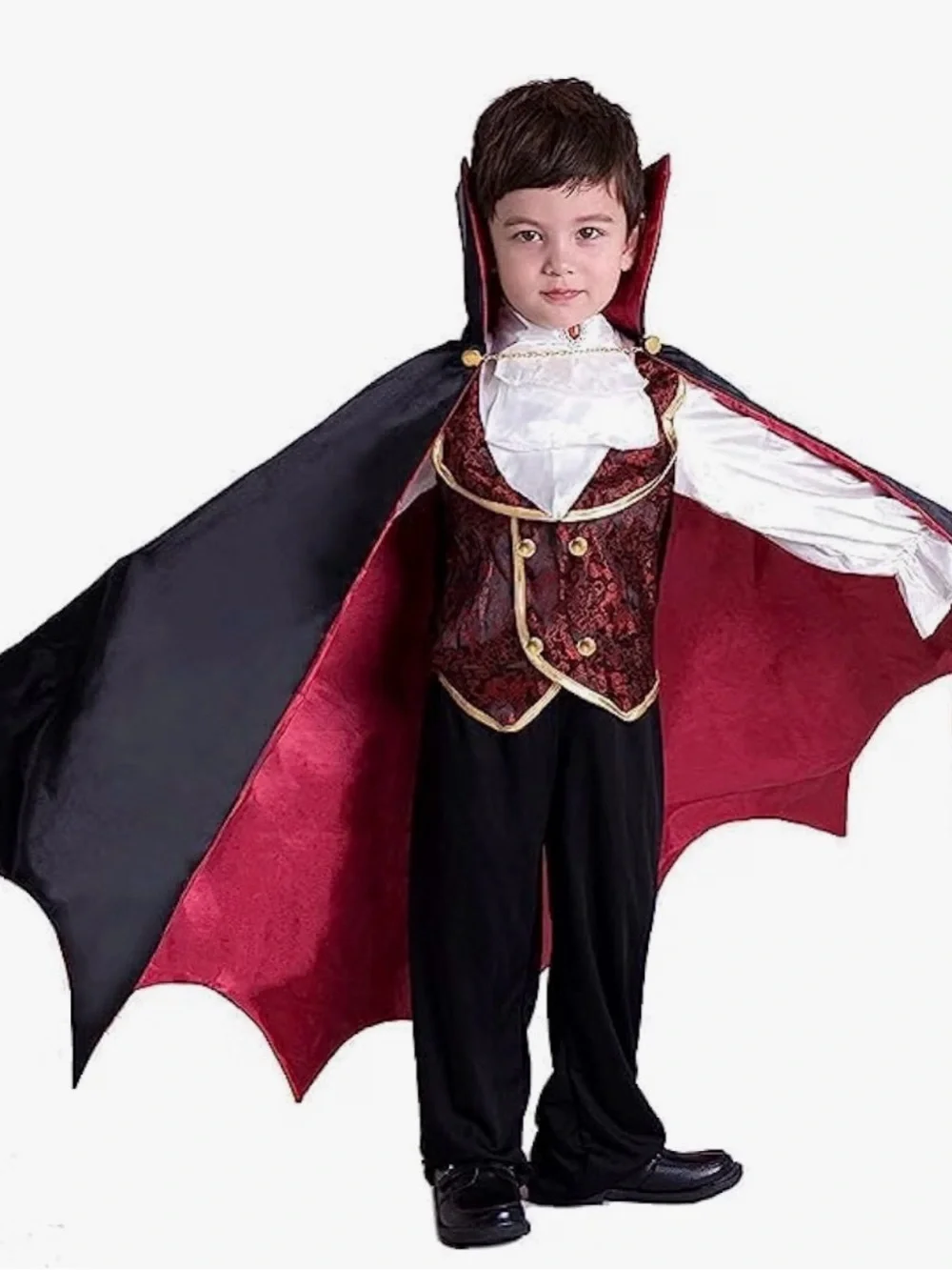 Kids Red & Black Vampire Costume size Small 5-7 years